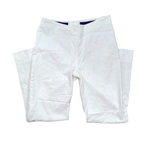 Peserico Cropped Tapered Leg Ankle Trousers, White, size XXS